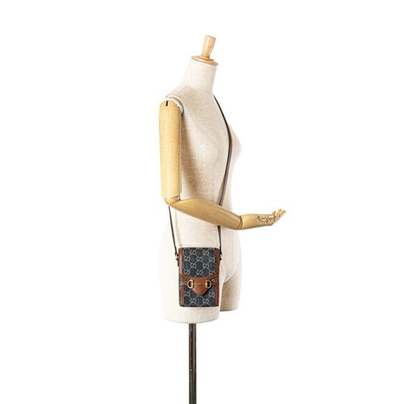 GUCCI Brown Leather Horsebit Shoulder Bag - Picture 8 of 8